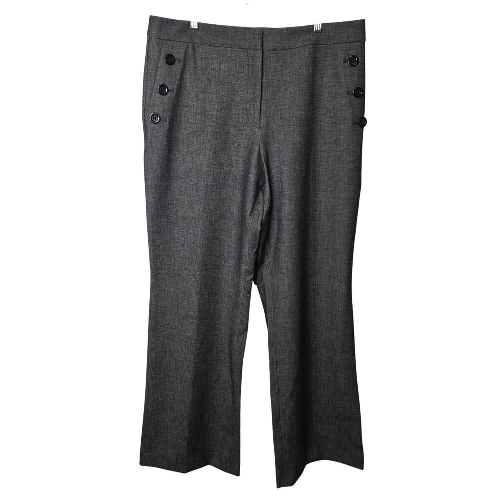 Ann Taylor Factory The Sailor Flare Curvy Fit High Rise Gray Size 14 NWT